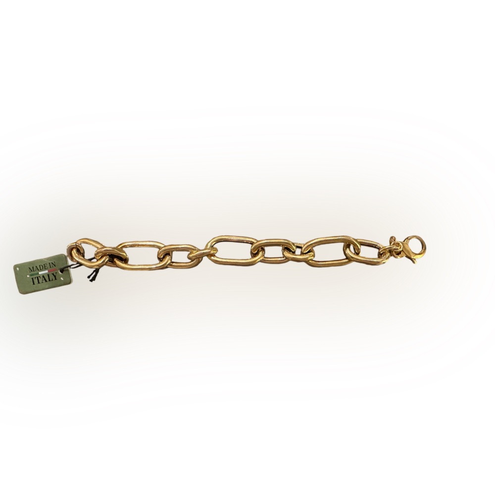 Mia Fiore 18k Gold-Plated Sterling Silver Thick-Link Bracelet with Lobster Clasp